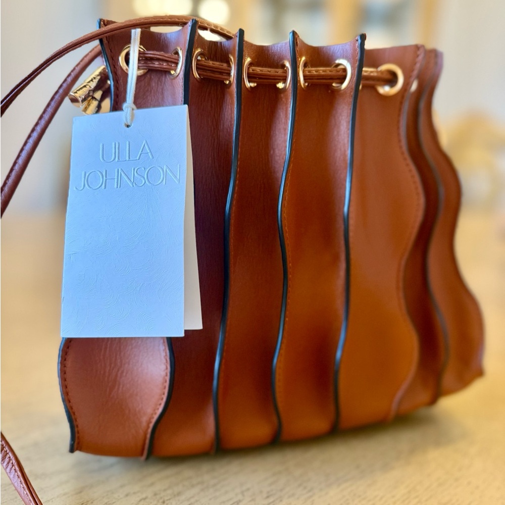 Ulla Johnson Adria Pleated Wave Crossbody designer purse